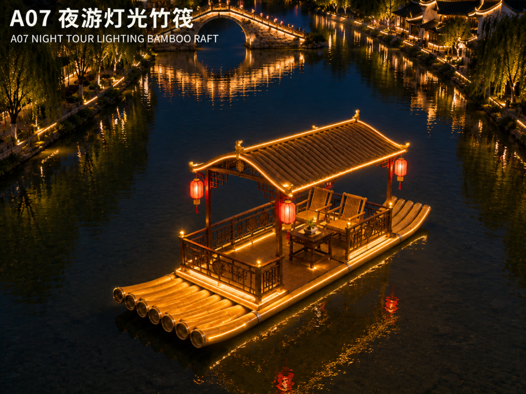 A06 A06 夜游灯光竹筏