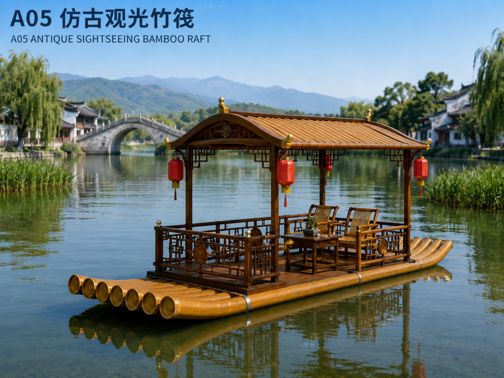 A04 A04 仿古观光竹筏