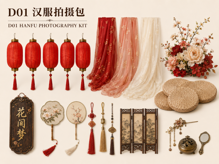 汉服拍摄场景包